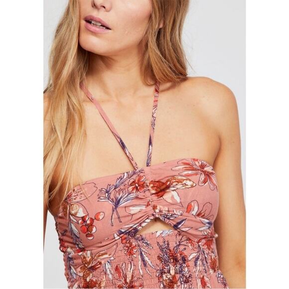 Free People Intimately Free One Step Ahead Maxi Slip / Sunset Combo Womens XS - Picture 2 of 11